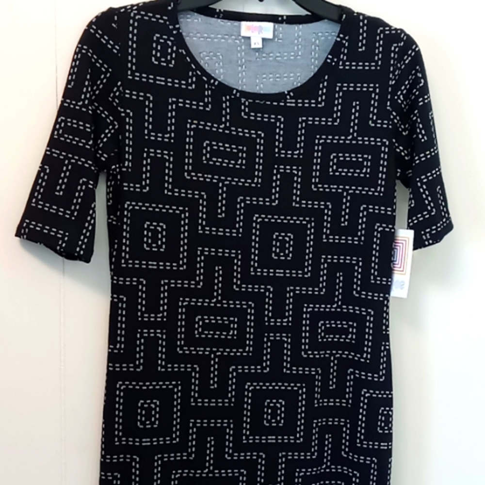 LuLaRoe Julia dress gamer pac man print XS NWT
